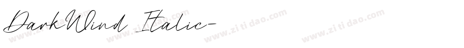 DarkWind Italic字体转换